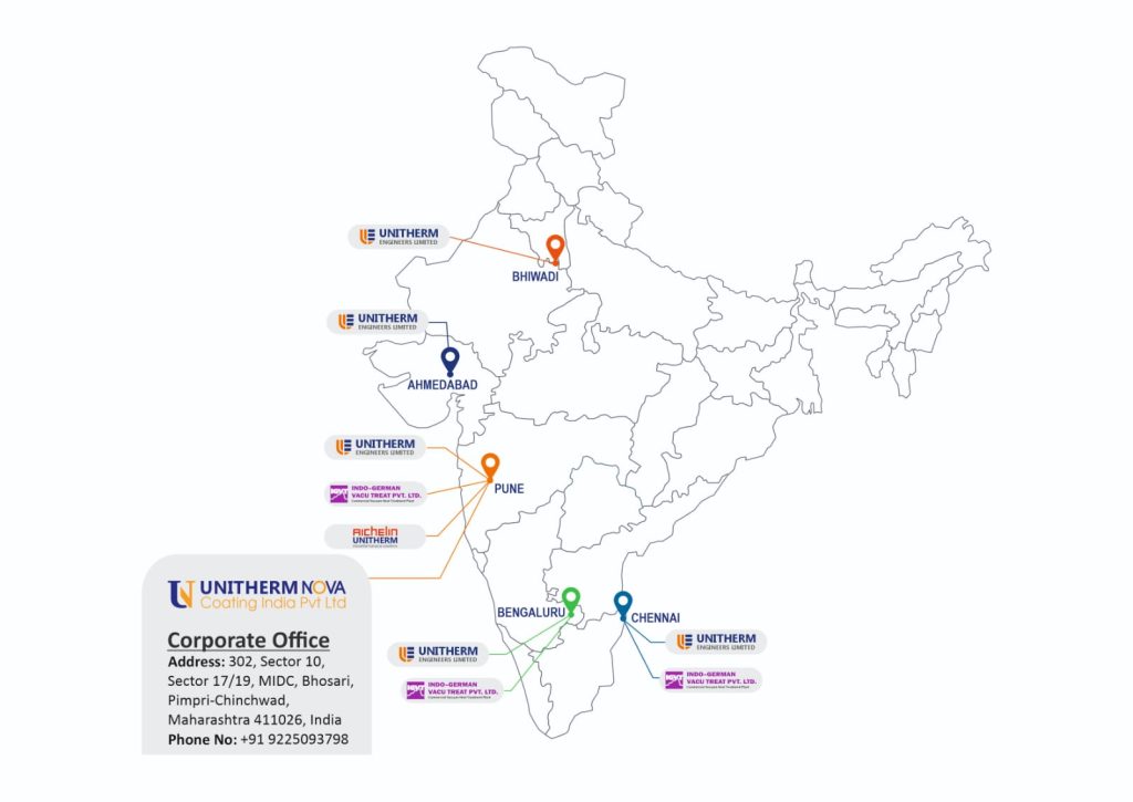 UNC and Group Companies Locations Map